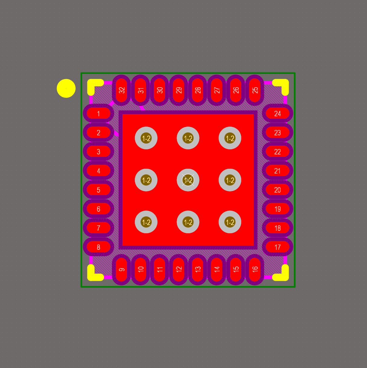 Footprint of STM32