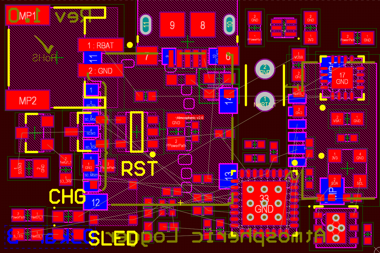 The unrouted pcb