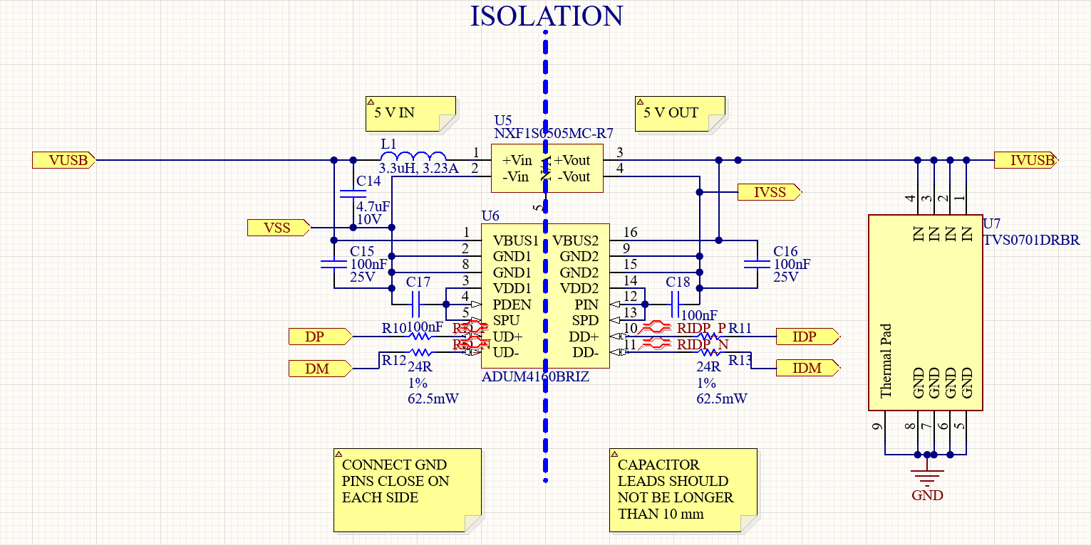 Isolator schematic